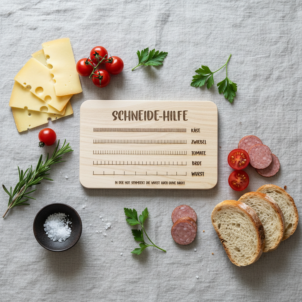 Lifestyle Schneide-Hilfe Flatlay Fruehstueck