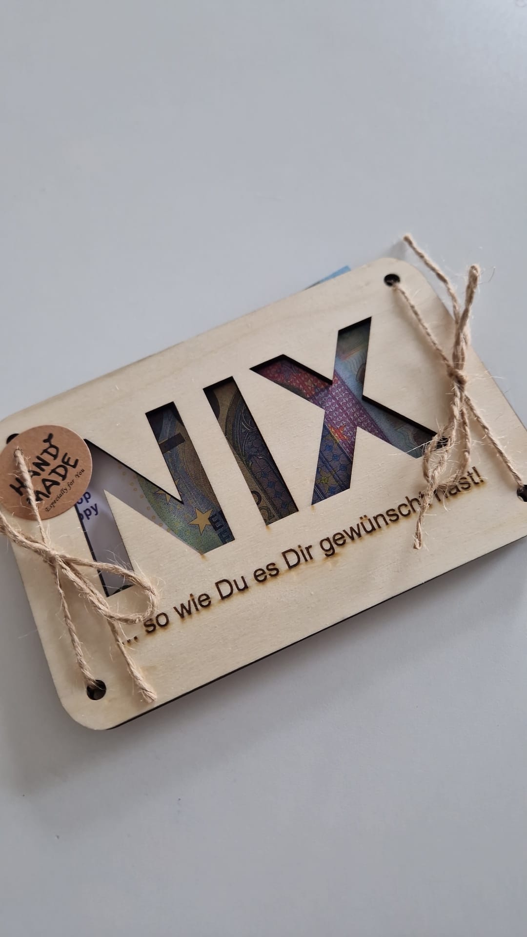 Lasergraviertes Holzschild - Humorvolles Geschenk