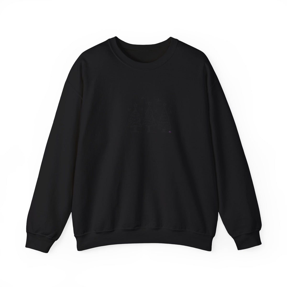 Minimalist Christmas Trees Holiday Crewneck Sweatshirt