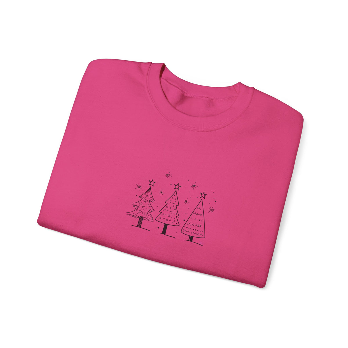 Minimalist Christmas Trees Holiday Crewneck Sweatshirt