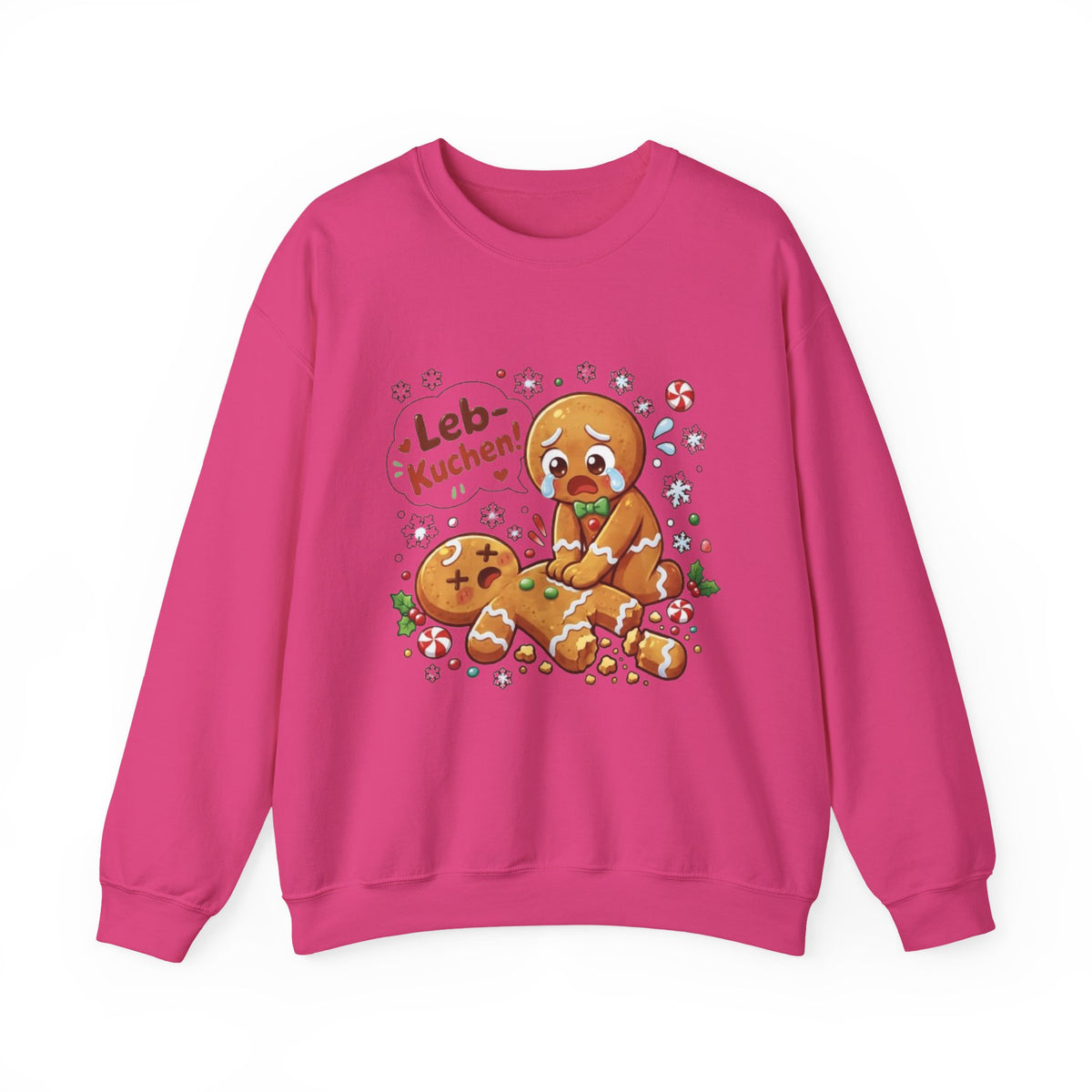 Weihnachtssweatshirt mit lustigem Lebkuchen-Motiv
