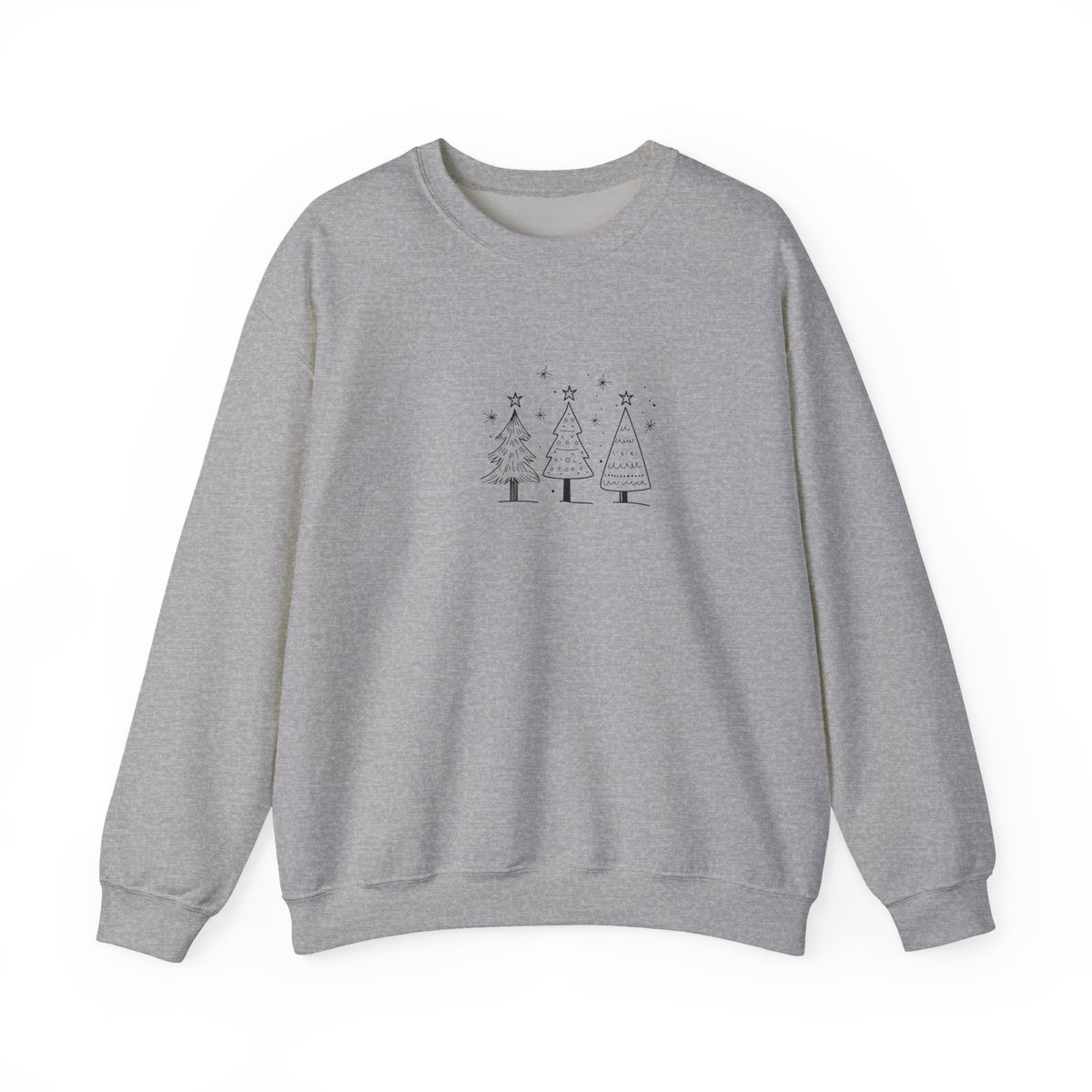 Minimalist Christmas Trees Holiday Crewneck Sweatshirt