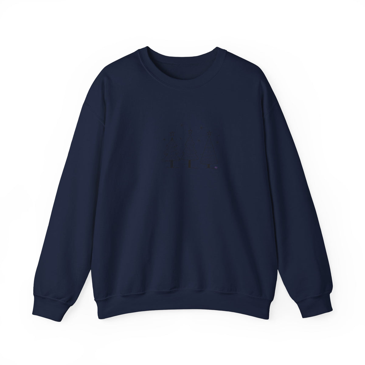Minimalist Christmas Trees Holiday Crewneck Sweatshirt