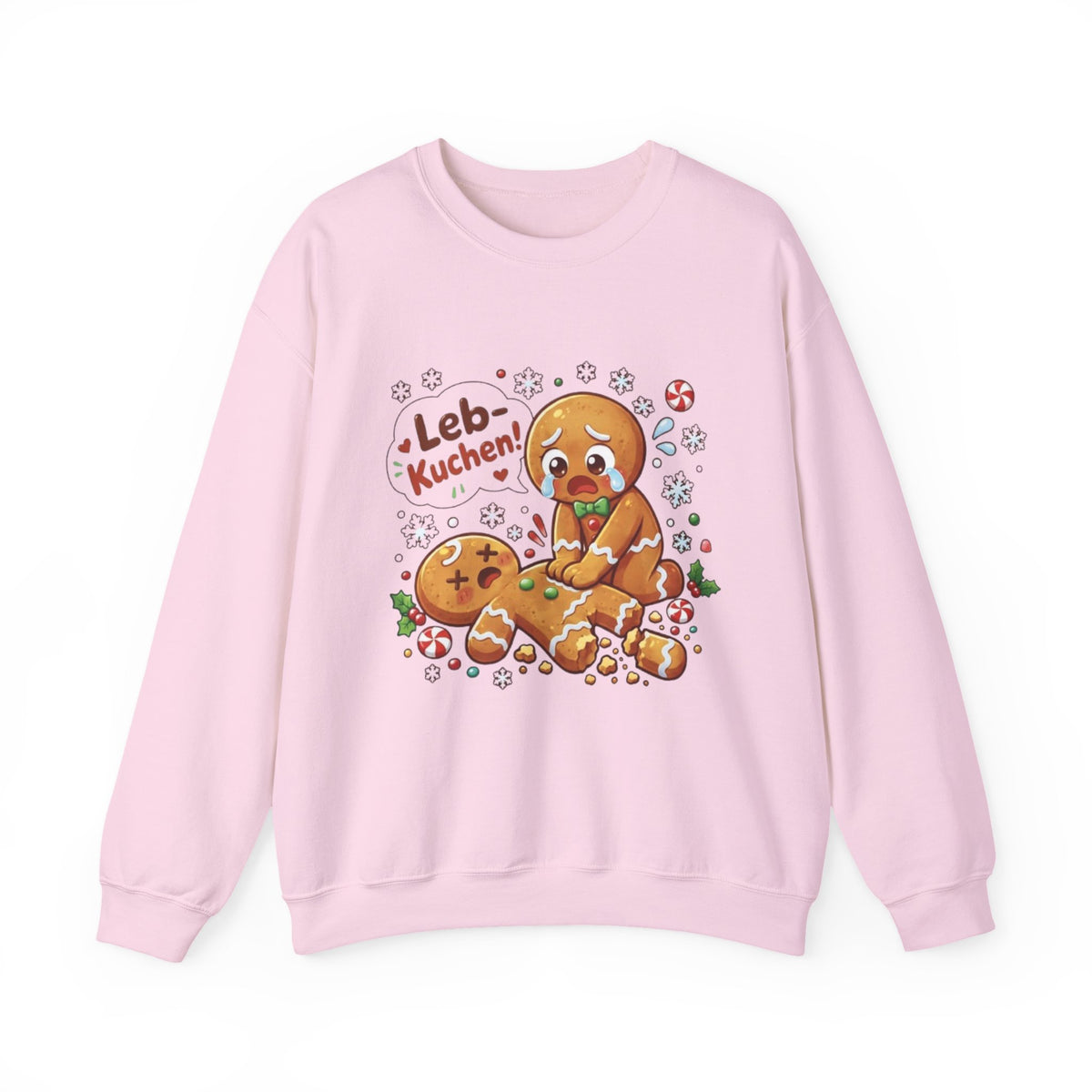 Weihnachtssweatshirt mit lustigem Lebkuchen-Motiv