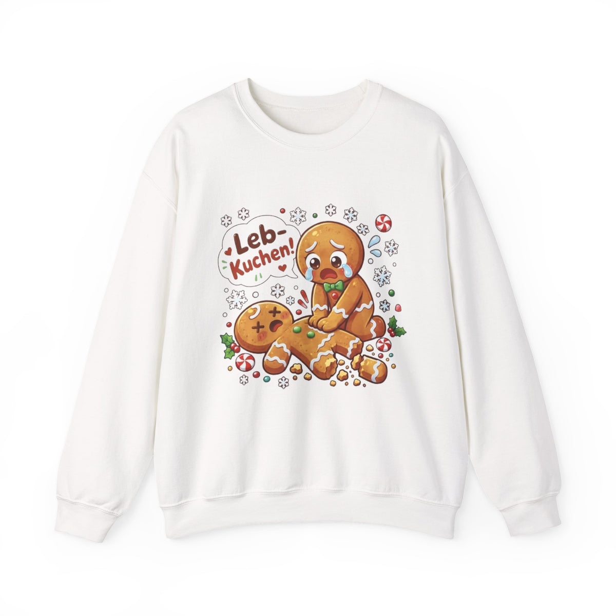 Weihnachtssweatshirt mit lustigem Lebkuchen-Motiv