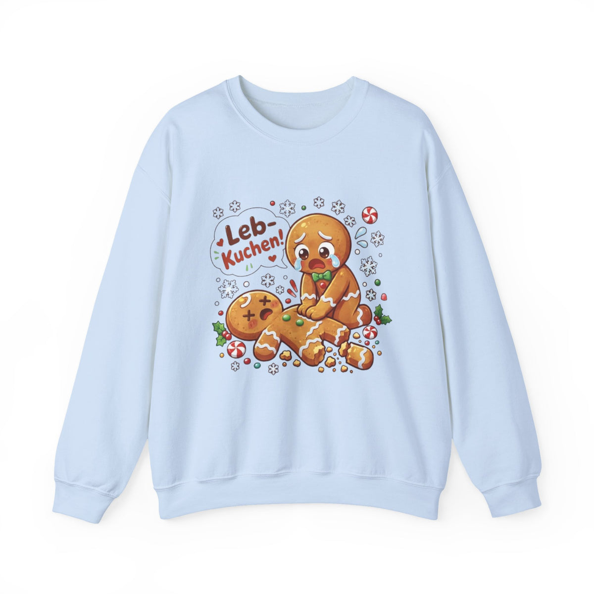 Weihnachtssweatshirt mit lustigem Lebkuchen-Motiv