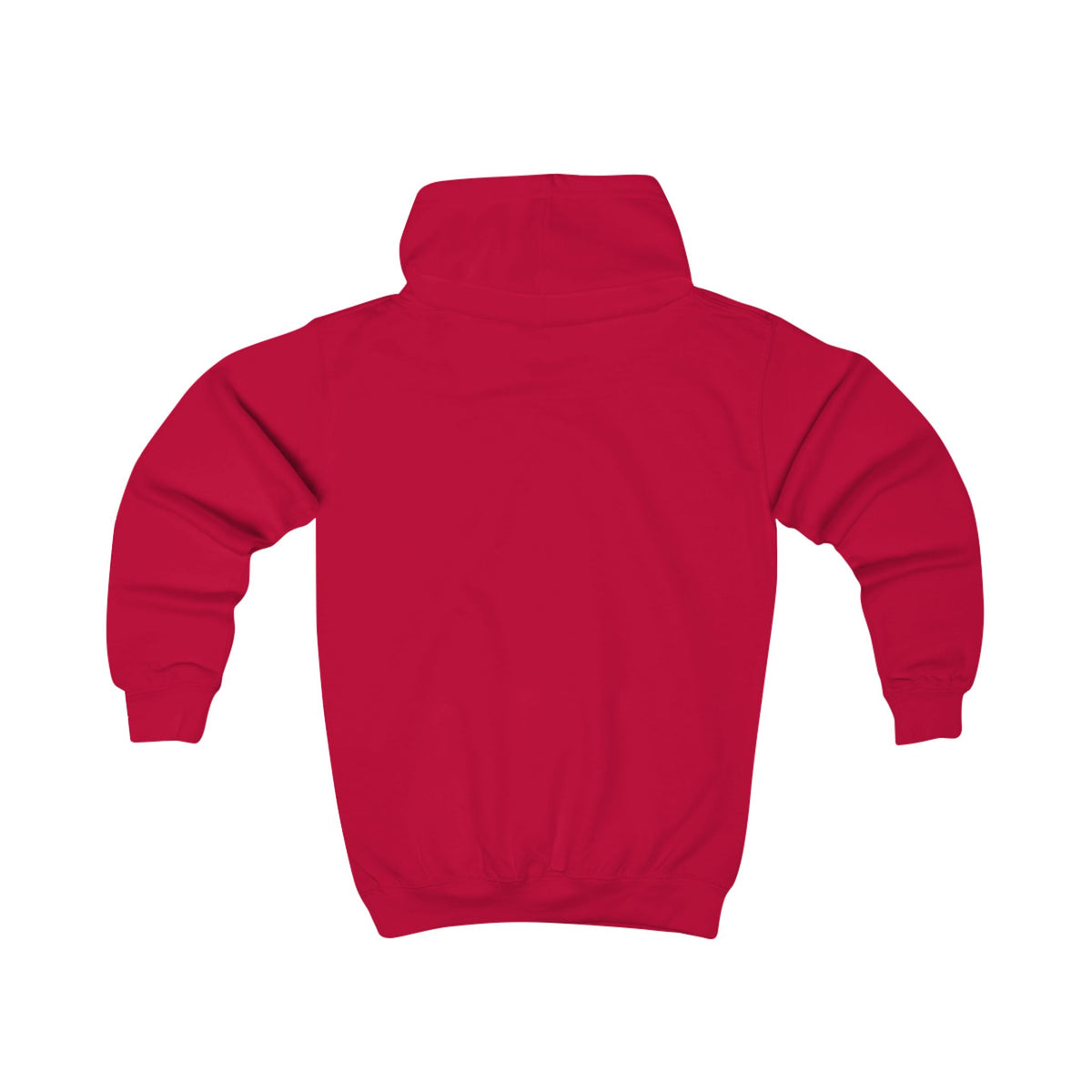 Kinder-Kapuzenpullover mit buntem Hochlandrind-Motiv