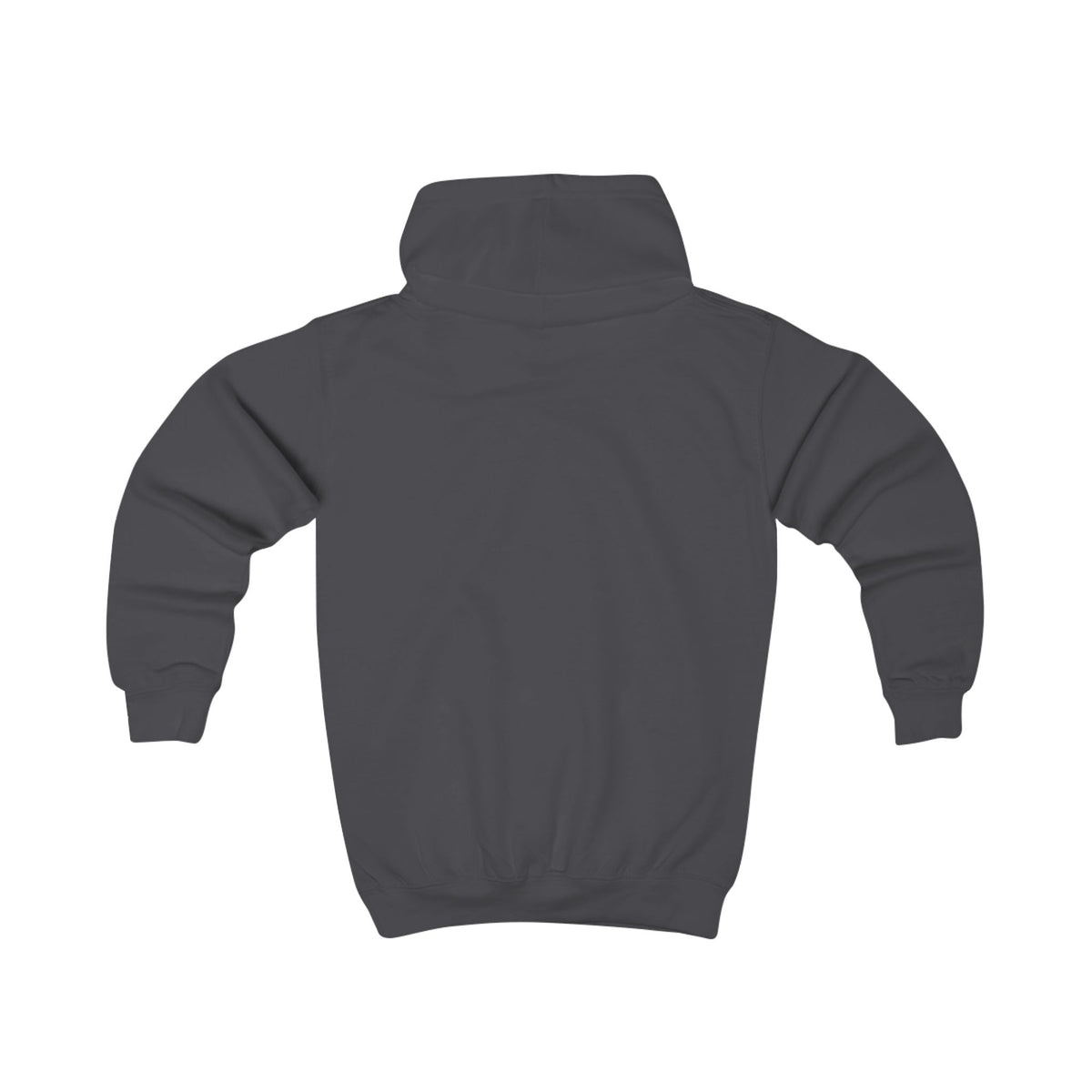 Kinder-Kapuzenpullover mit buntem Hochlandrind-Motiv