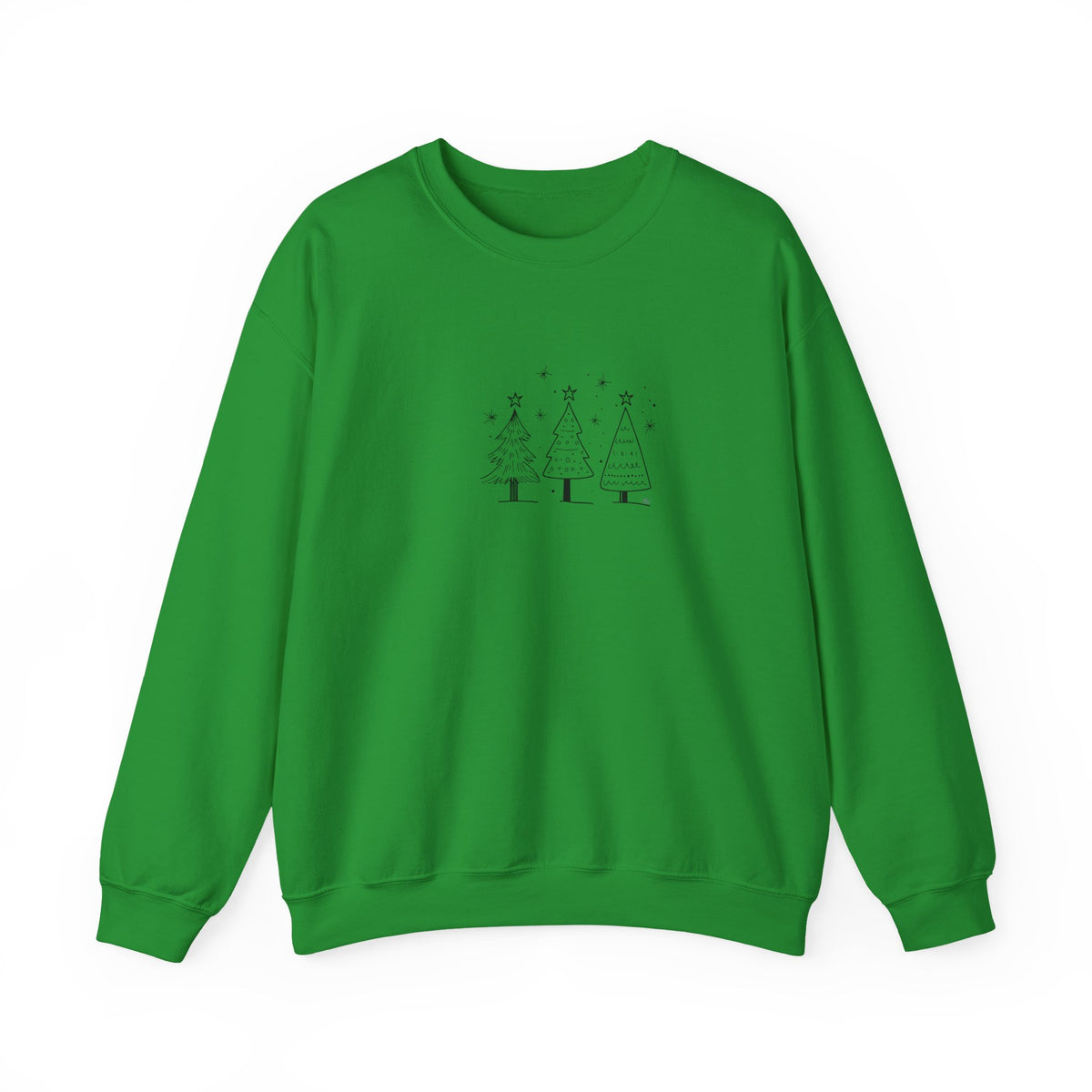Minimalist Christmas Trees Holiday Crewneck Sweatshirt