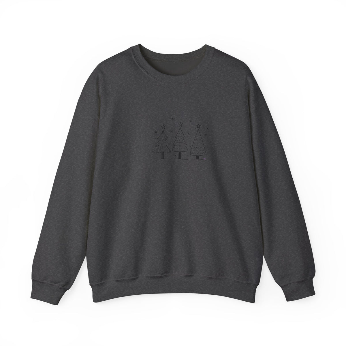 Minimalist Christmas Trees Holiday Crewneck Sweatshirt