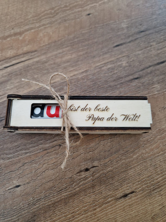 Handgefertigtes Holzgeschenk