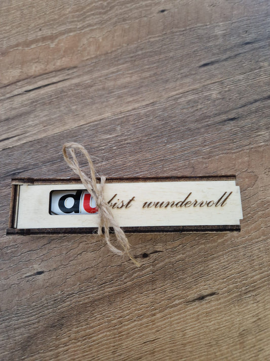 Handgefertigtes Holzgeschenk