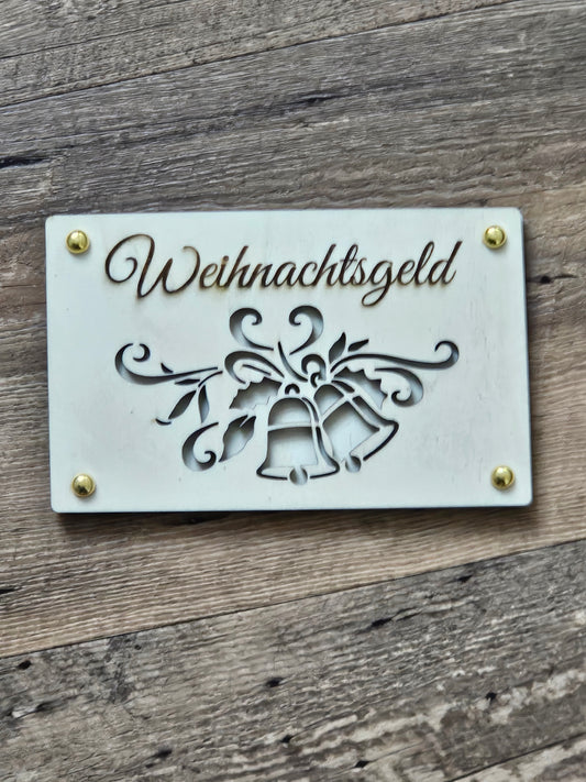 Edle Geldgeschenk-Verpackung zu Weihnachten