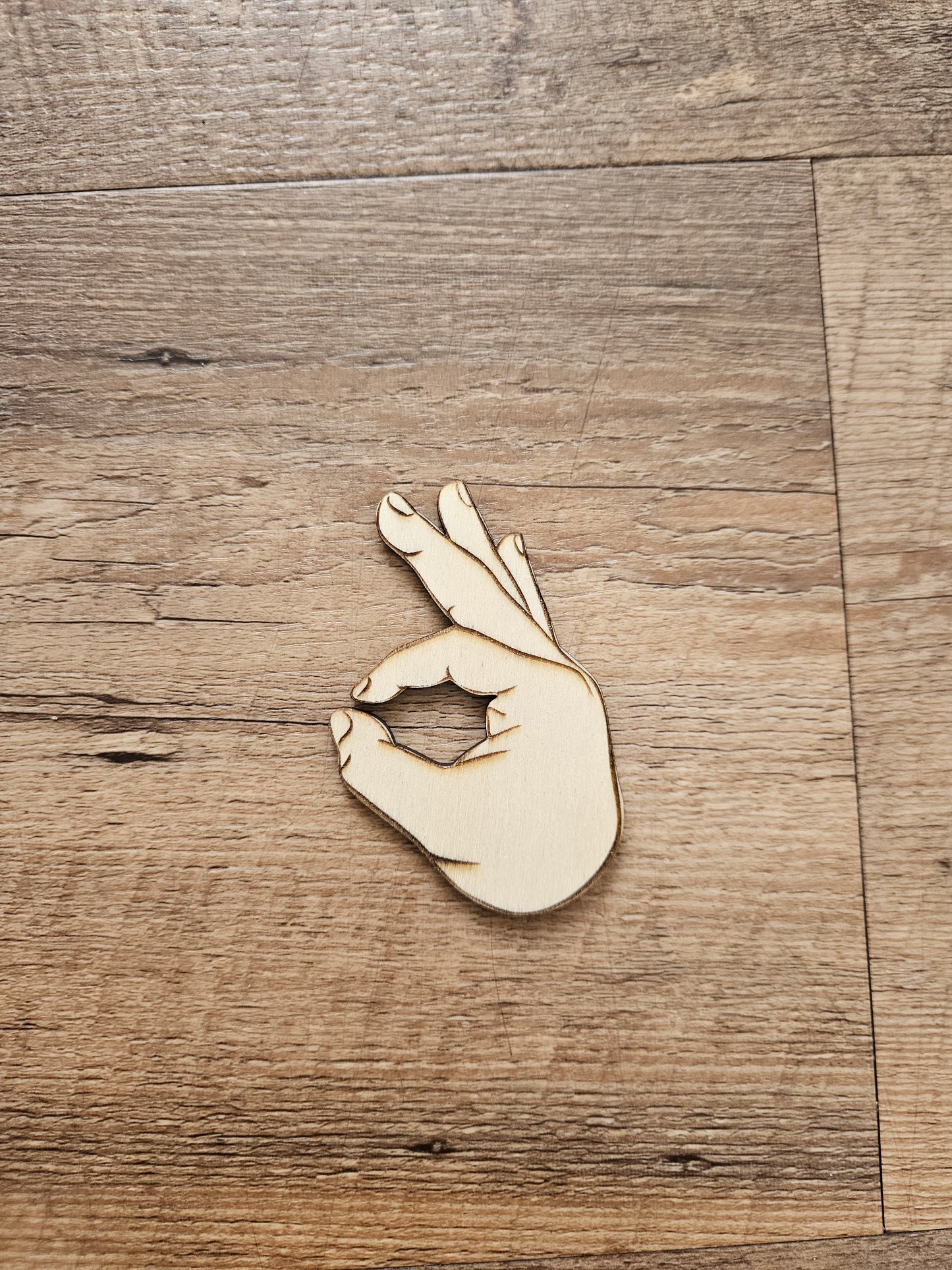 Beutelverschluss aus Holz – Handzeichen „OK“ (3er-Set)