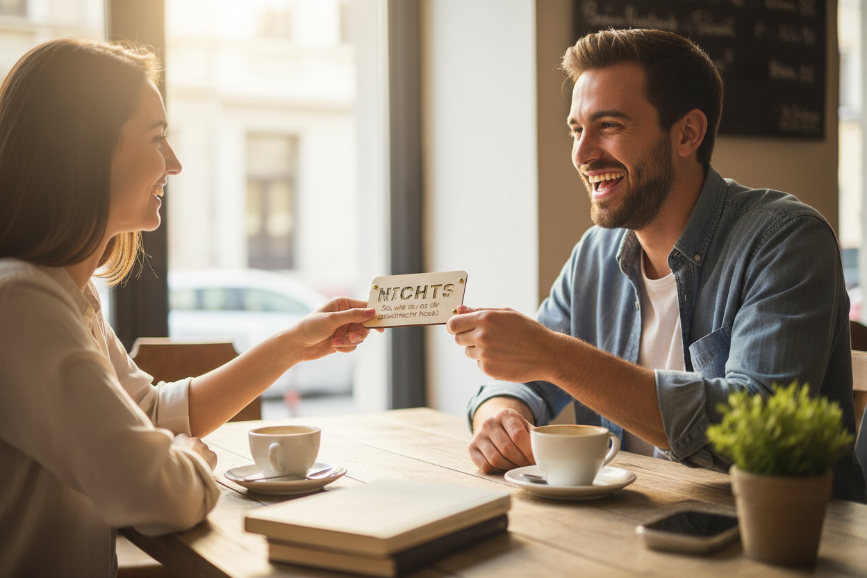 Holzkarte NICHTS - Lifestyle Foto Geschenkmoment