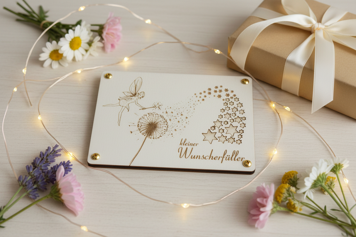 Holzkarte Wunscherfüller – Lifestyle