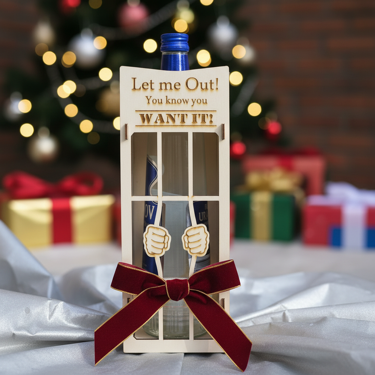 Portabottiglie presentazione regalo primo piano