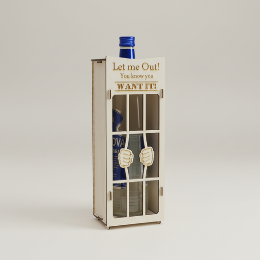 Exklusiver Holzflaschenhalter aus Holz mit professionellem Hintergrund