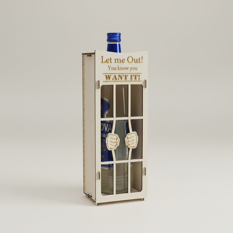 Exklusiver Holzflaschenhalter aus Holz mit professionellem Hintergrund