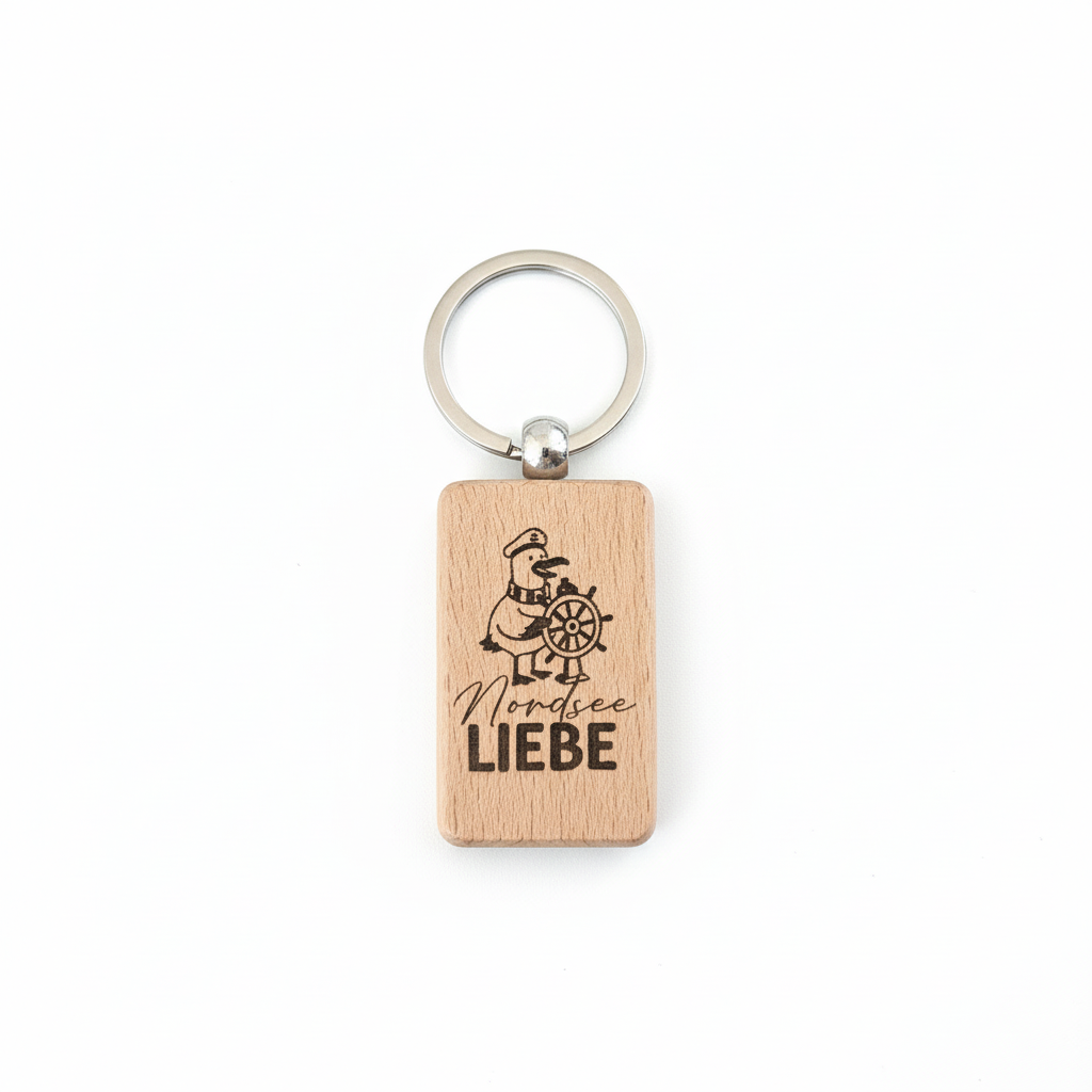 Schlüsselanhänger Nordsee LIEBE – Produktfoto weißer Hintergrund