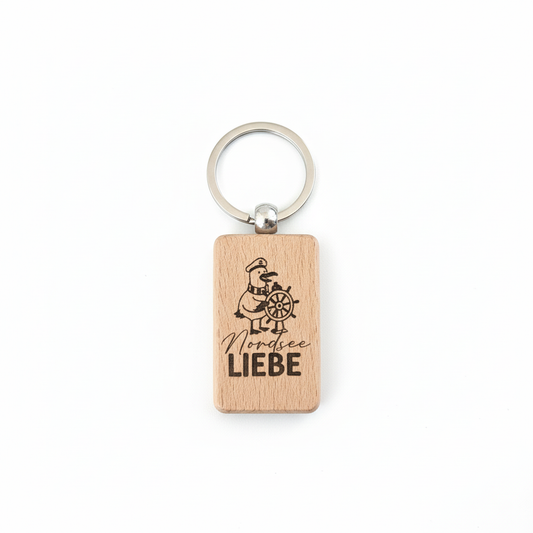Schlüsselanhänger Nordsee LIEBE – Produktfoto weißer Hintergrund