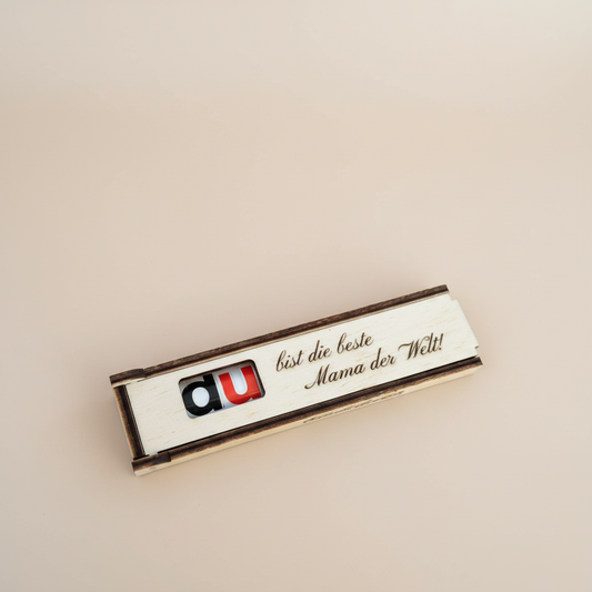 Holzgeschenk Beste Mama der Welt - Professionelle Produktfotografie