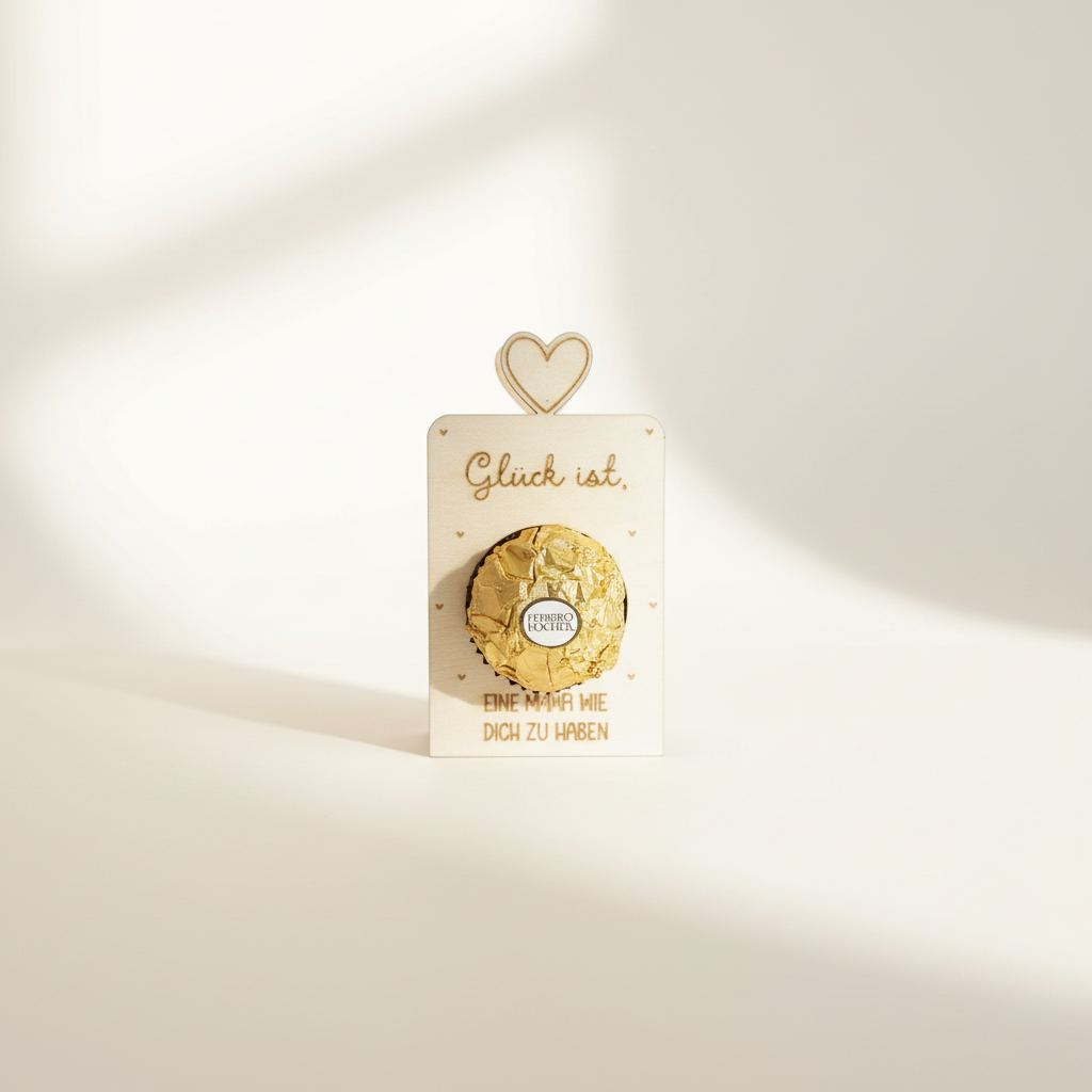 Holz-Pralinenhalter Glück ist eine Mama wie dich zu haben