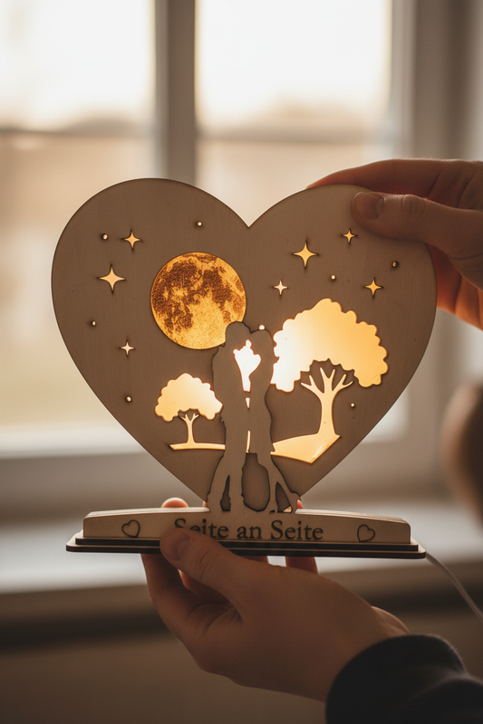 Dettaglio lampada Seite an Seite - regalo artigianale