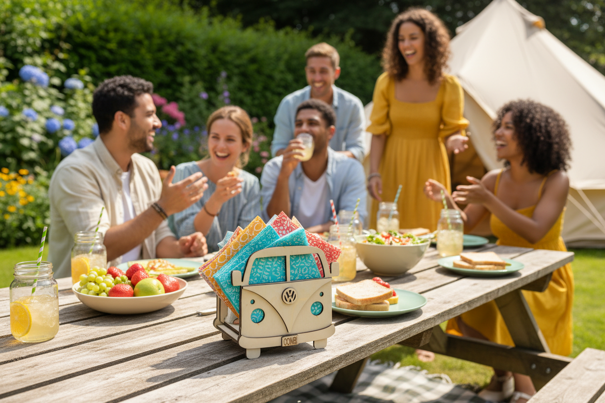 Retro Serviettenhalter Picnic Outdoor - Lifestyle Szene