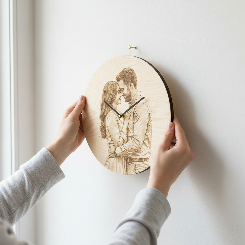Installation der Wanduhr