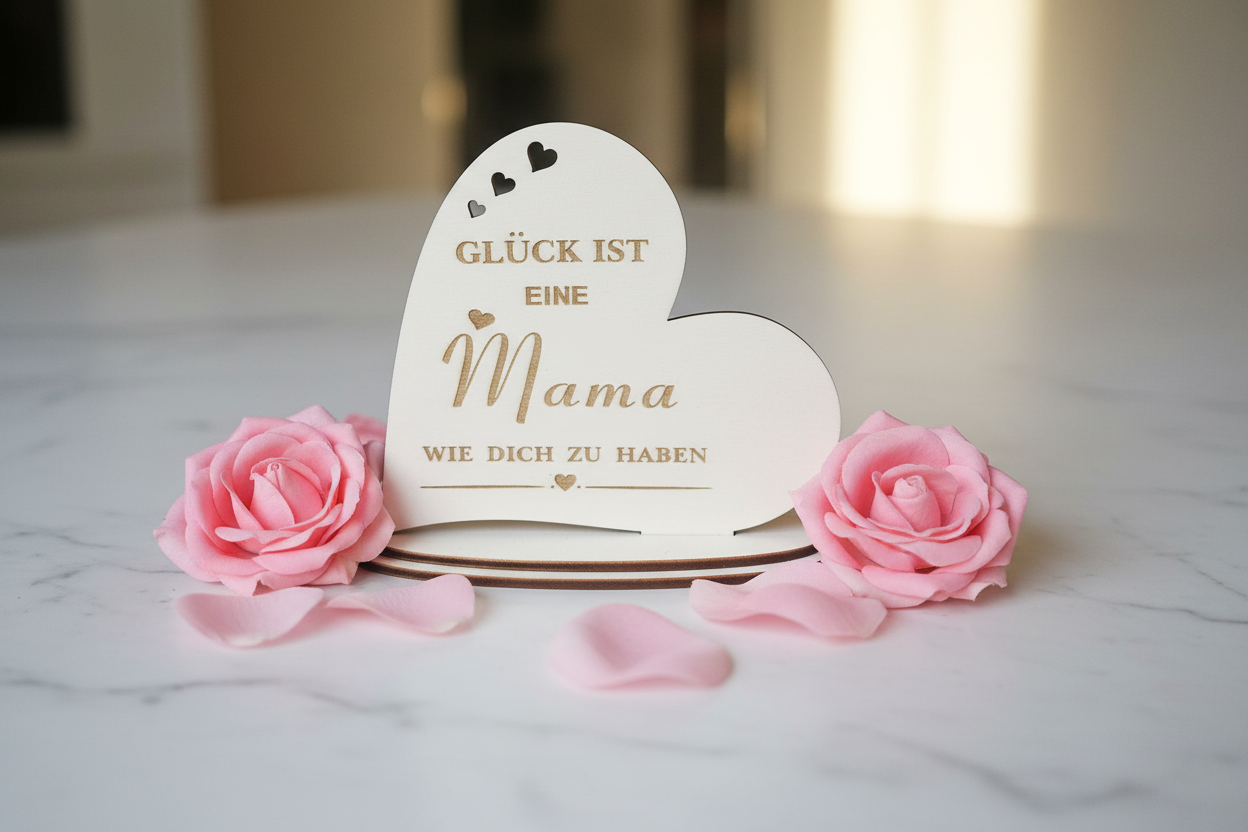 Lifestyle – Holzherz Mama con riferimento reale