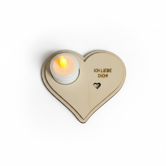 Professional heart candle holder