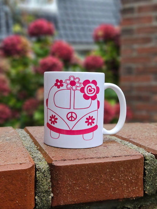 Kaffeetasse – Retro Hippie Bus Design