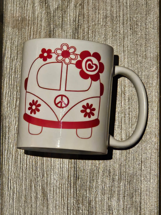 Kaffeetasse Retro Hippie Bus – Vintage VW Bulli Design Tasse